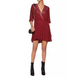 IRO Burgundy Mini Dress